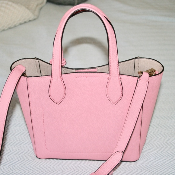 NWOT Cole Haan Pink Leather Handbag with Tassel - Picture 3 of 4